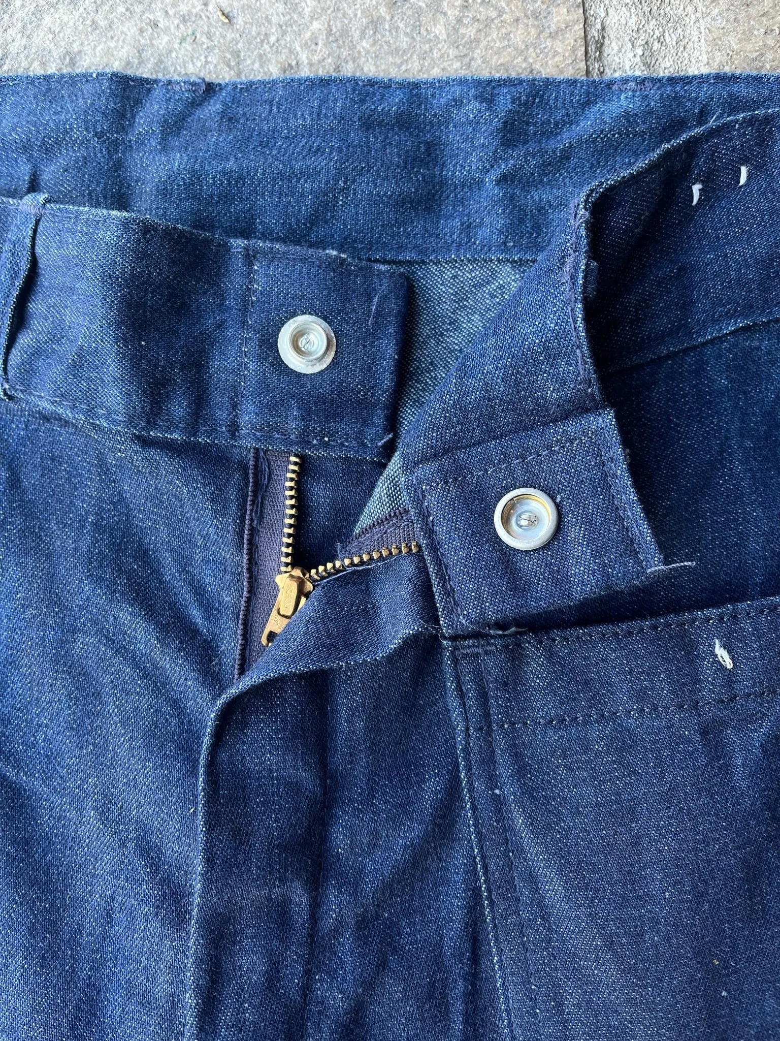 1970s Sea Farer Flared Dungarees Jeans