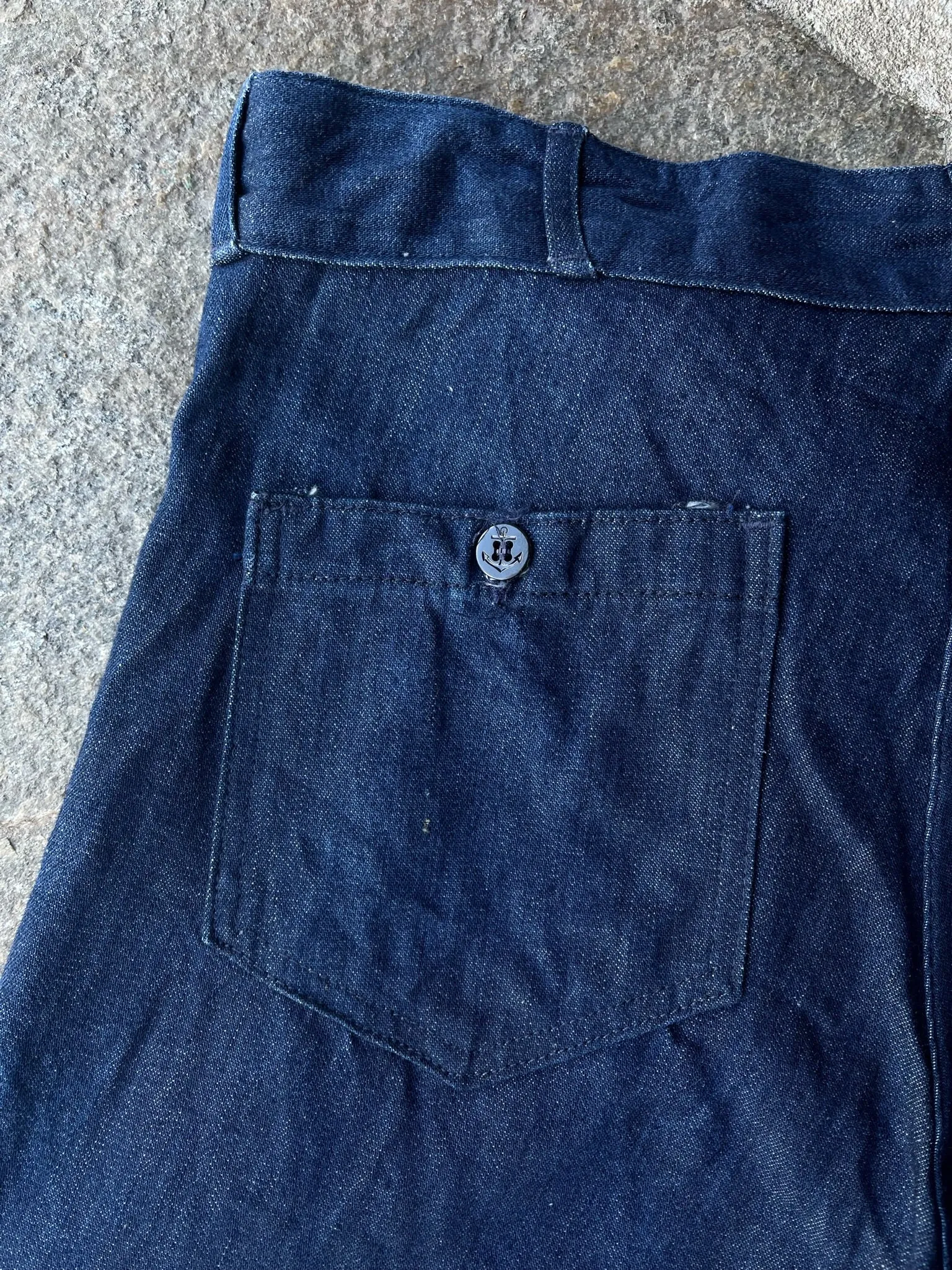 1970s Sea Farer Flared Dungarees Jeans