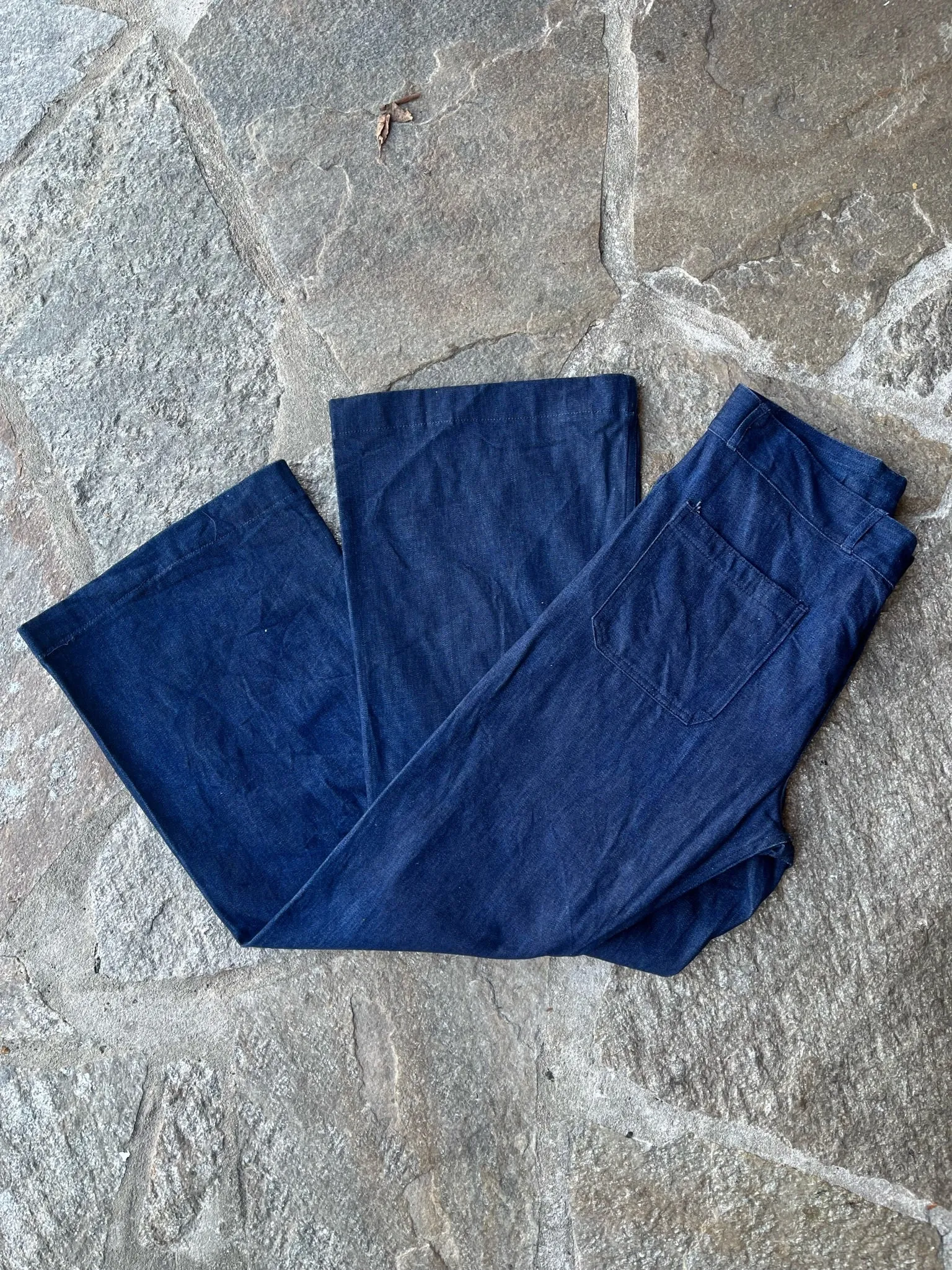 1970s Sea Farer Flared Dungarees Jeans