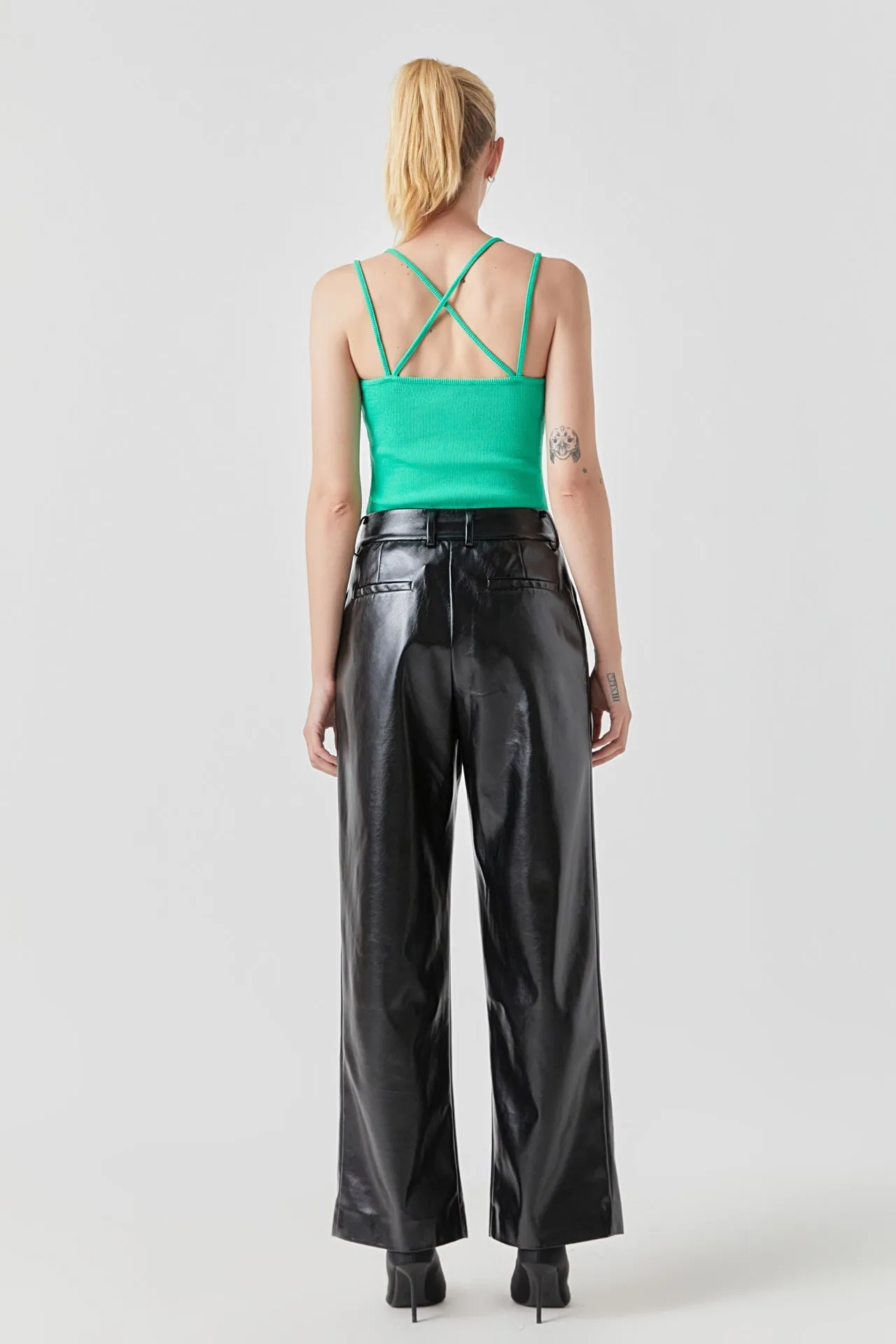 2 Straps Knit Bodysuit