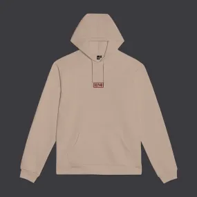 3D Box Logo Hoodie Beige