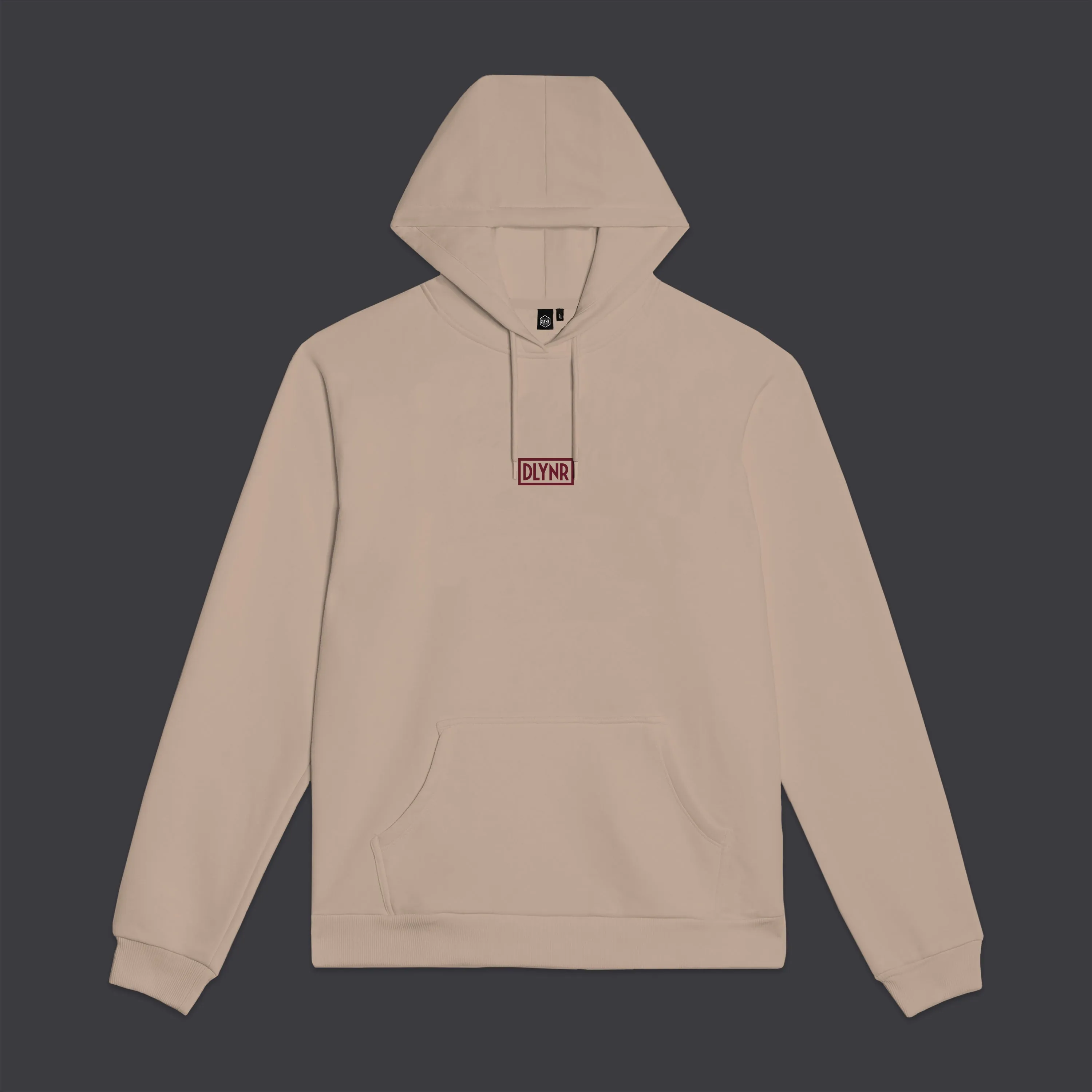 3D Box Logo Hoodie Beige