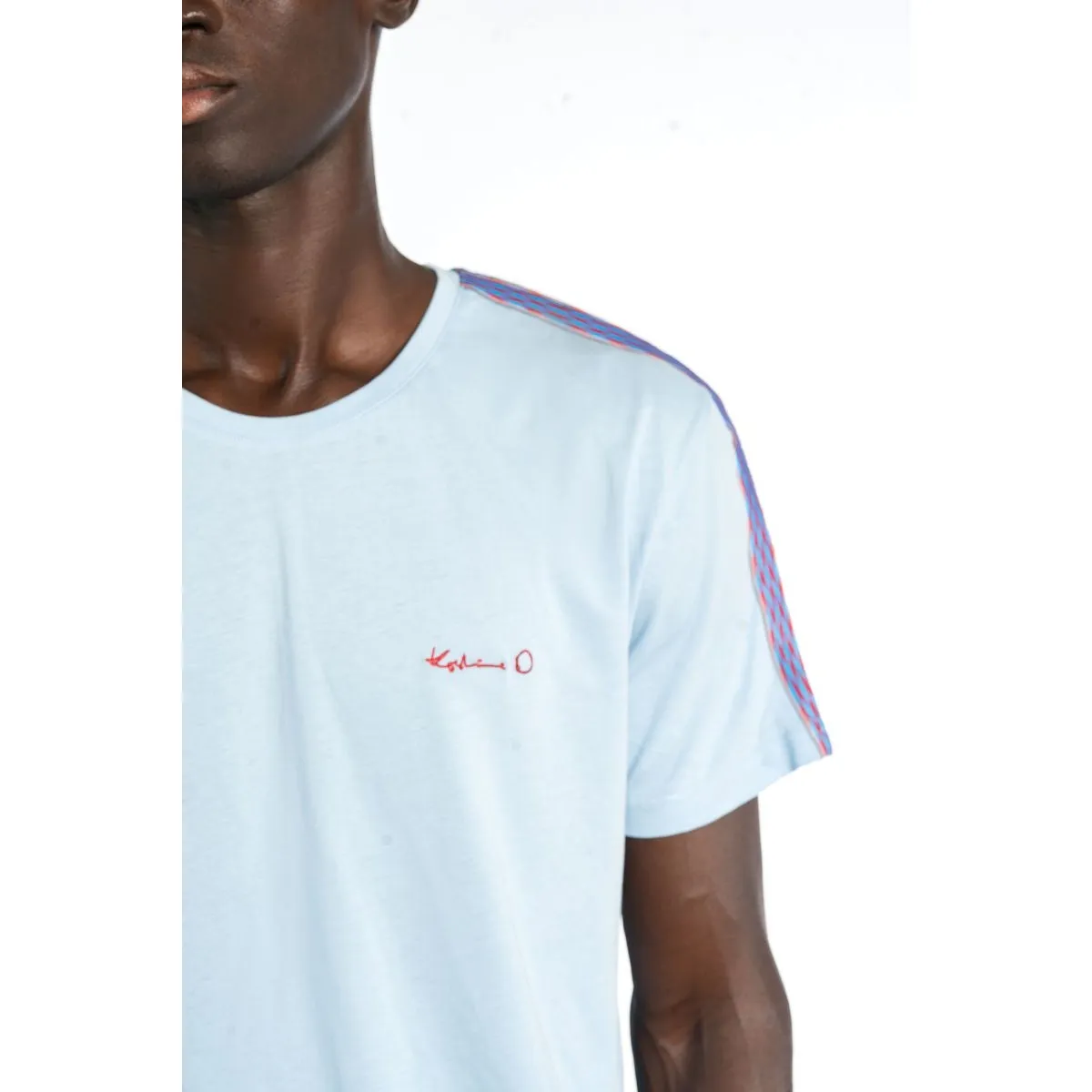 Adi Shoulder Stripe Kente Tee