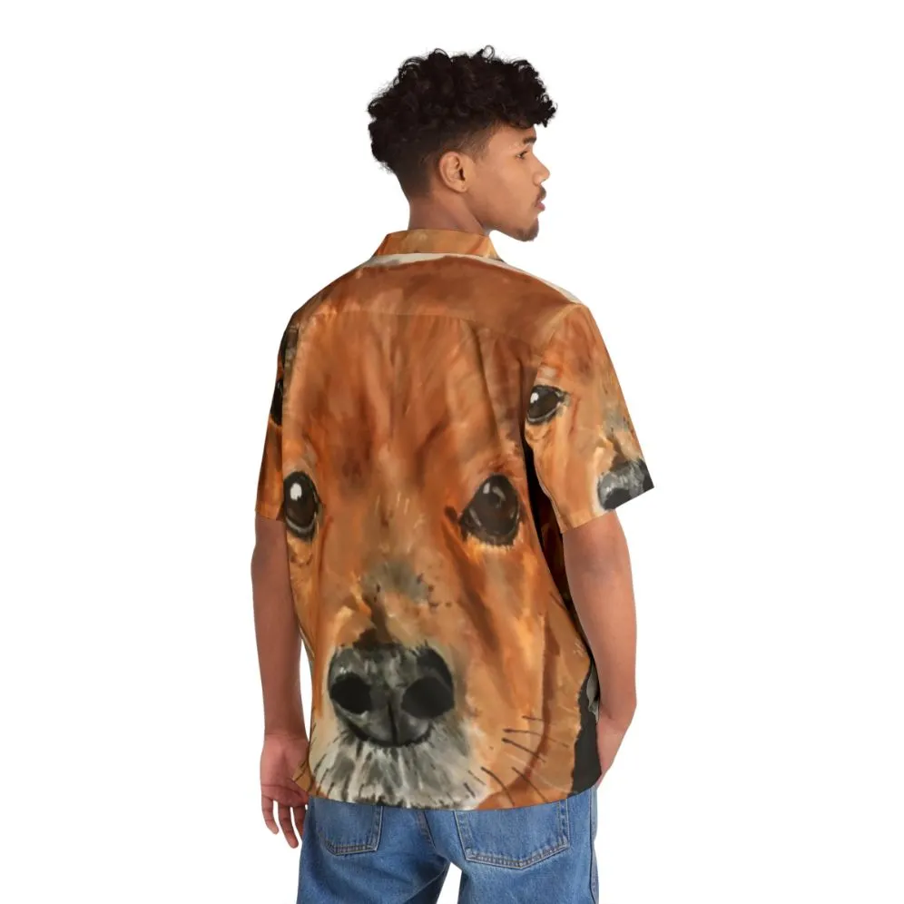 Adorable Dog Portrait Hawaiian Shirt