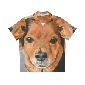 Adorable Dog Portrait Hawaiian Shirt