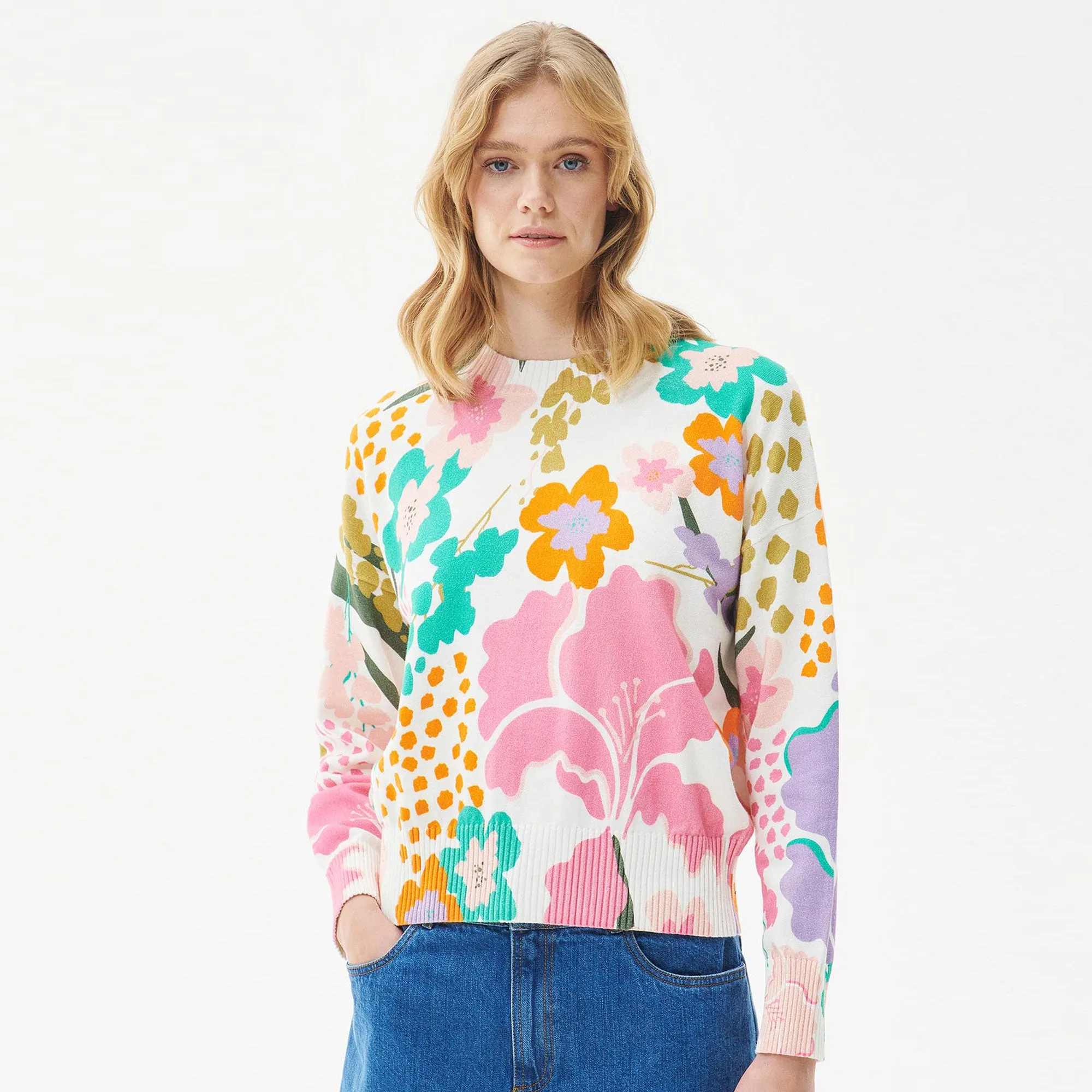 Barbour Ladies Delphinium Knit Jumper