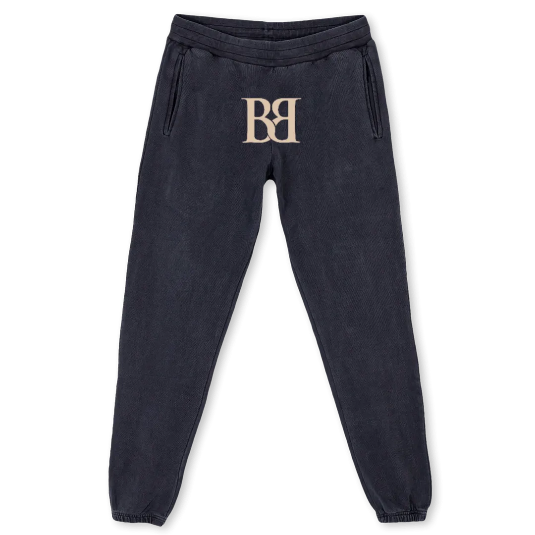 BBLETTERBOTTOMS Vintage Black Sweatpants.