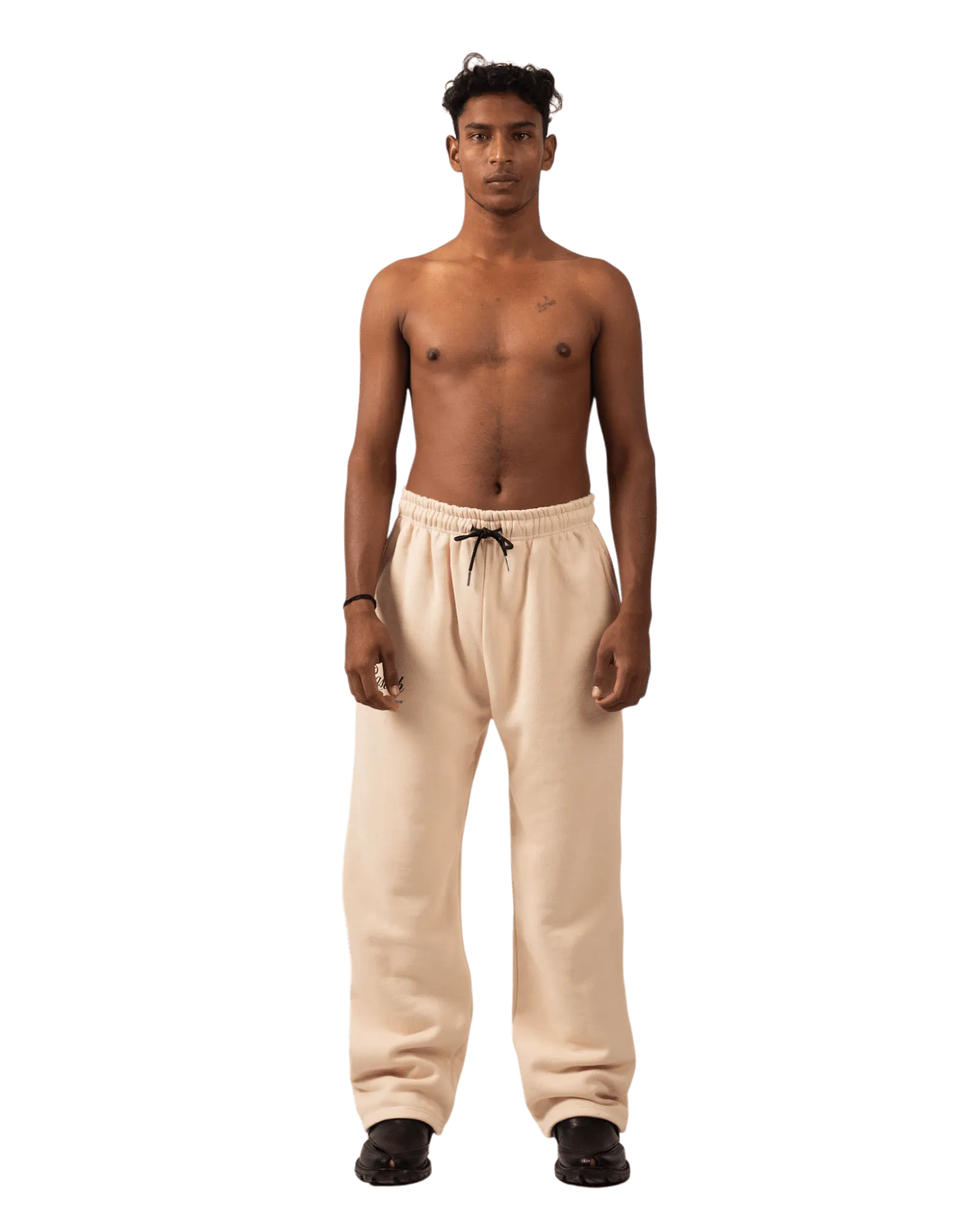 BEIGE MADE IN PAK SWEATPANTS (V4)