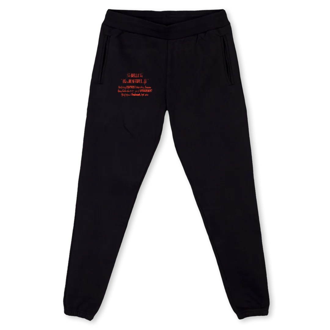 BELLAVITA3 Black Sweatpants.