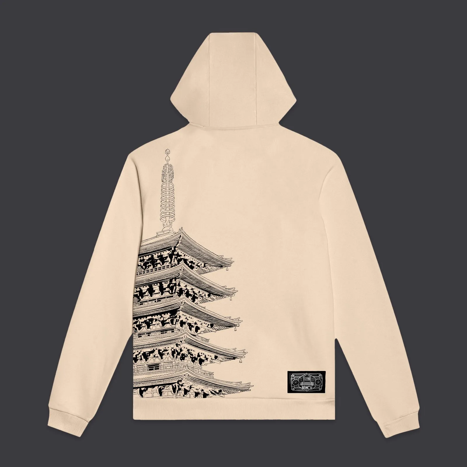BENCH Tokyo Over Hoodie Beige