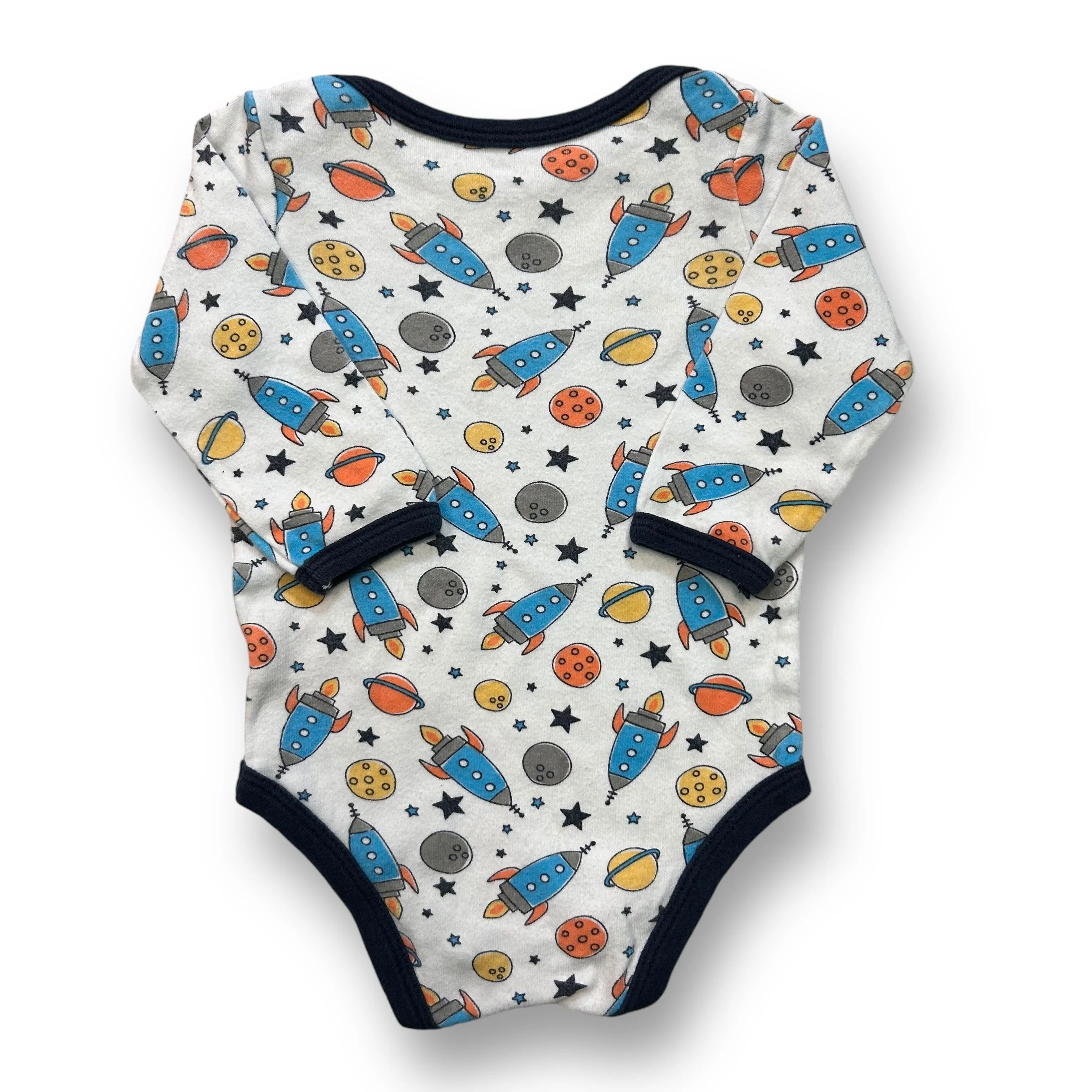 Boys Luvable Friends Size 3-6 Months Outerspace Print Bodysuit