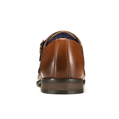 Bruno Marc Men's Dress Loafer Shoes Monk Strap Slip On Loafers HUTCHINGSONWIDE_2 Black, Size 9.5