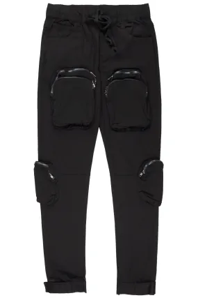Cain Black Cargo Pants
