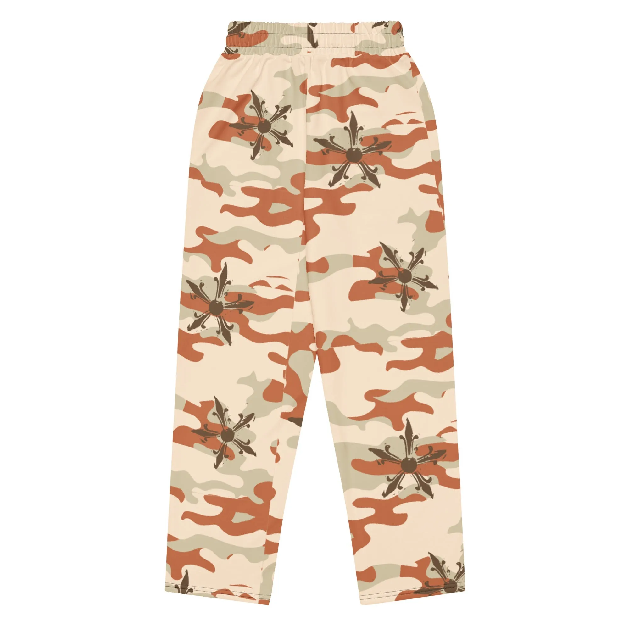 Camo Gothic Logo Pattern Baggy Sweatpant