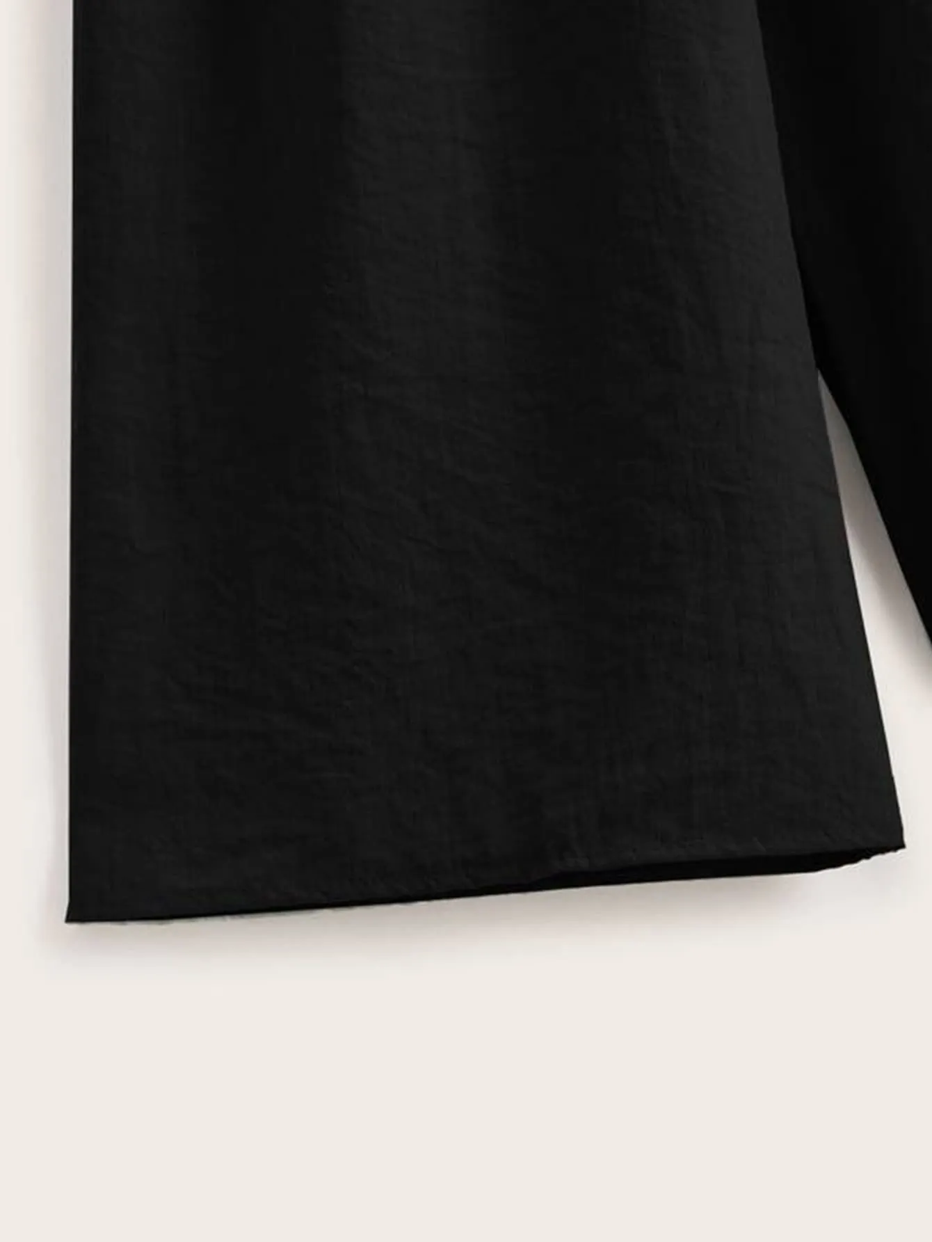 Casual Plain Belted Natural Cropped Women Pants