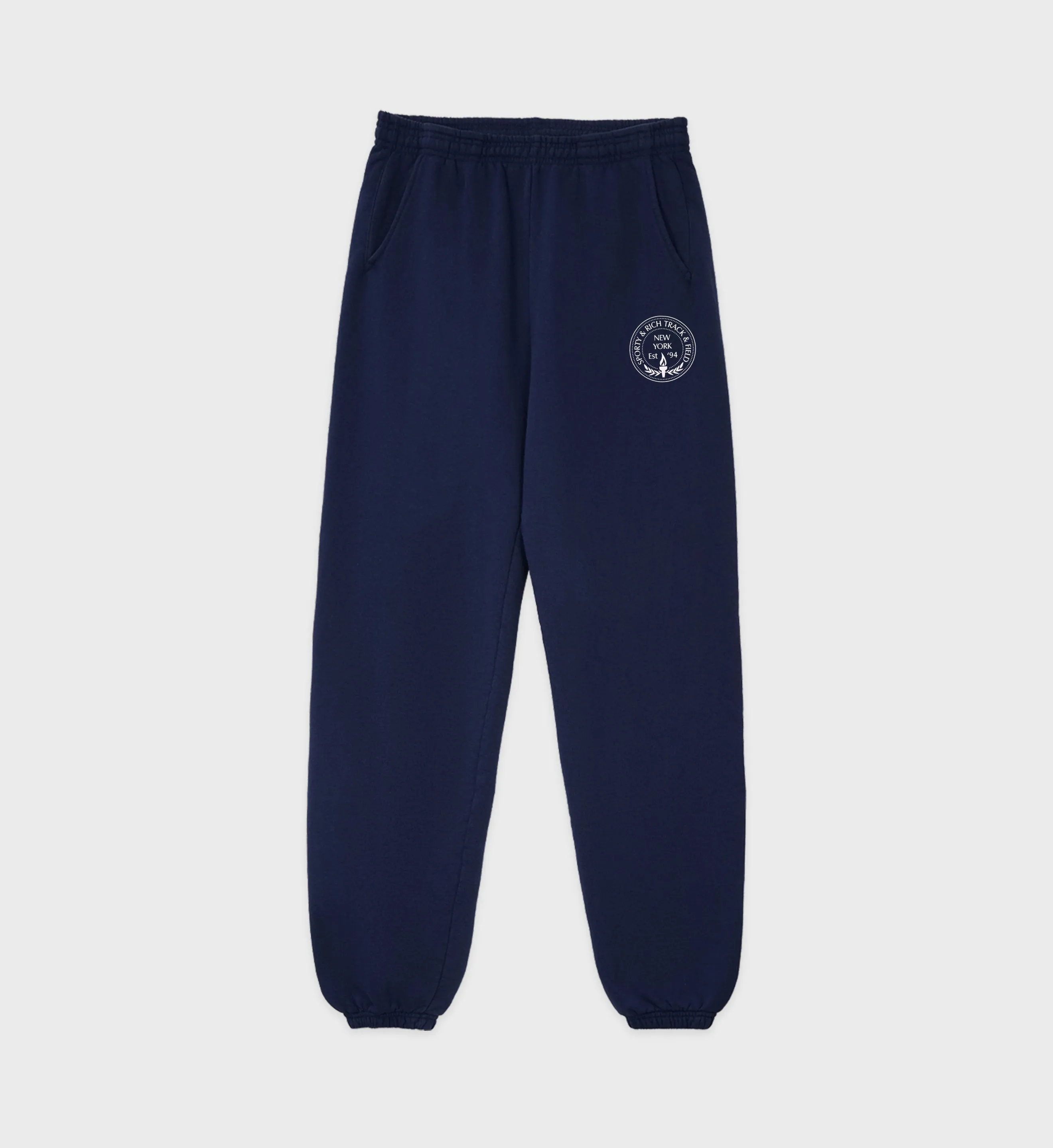 Central Park Sweatpant - Navy/White