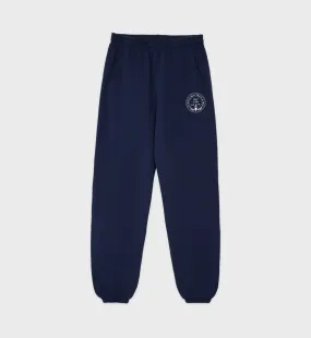 Central Park Sweatpant - Navy/White