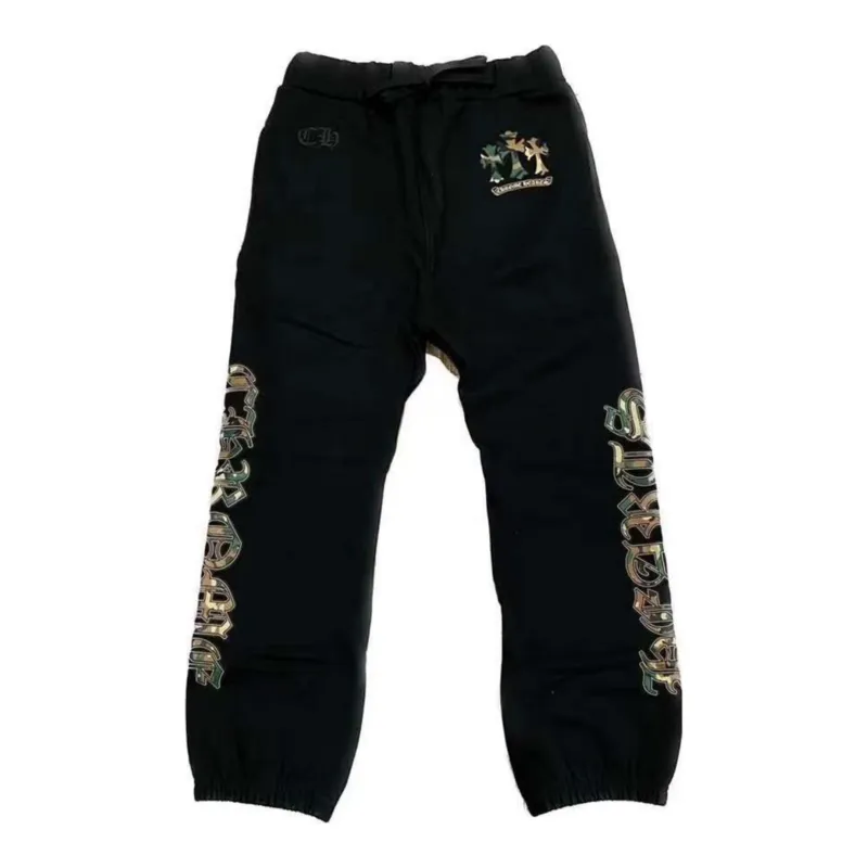 Chrome Hearts Camo Cemetery Sweatpants Black