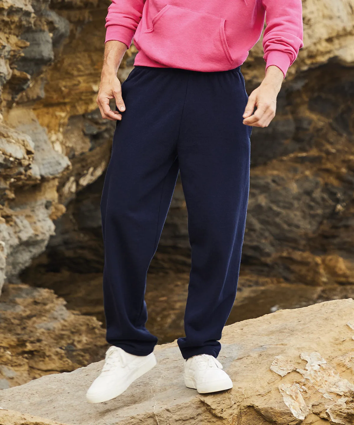 Classic 80/20 open leg sweatpants | Dark Heather Grey