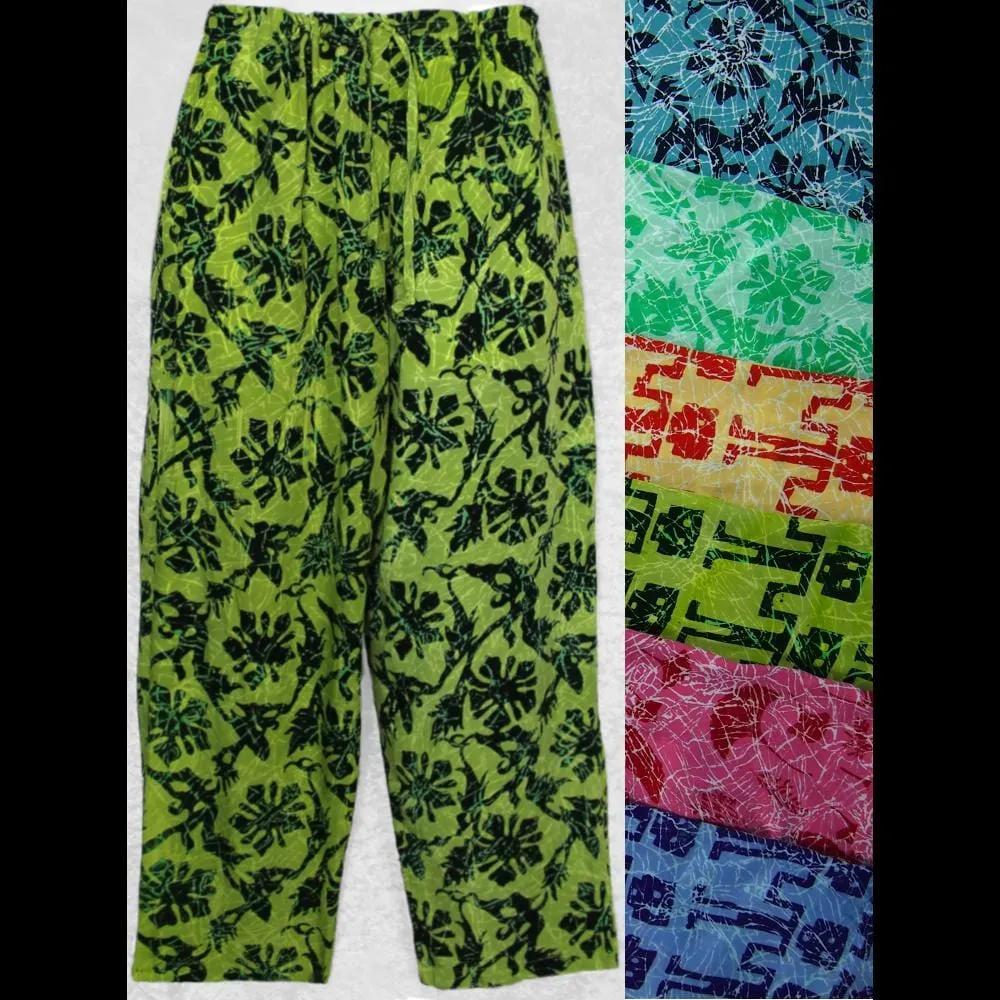 Crackle Batik Drawstring Pants