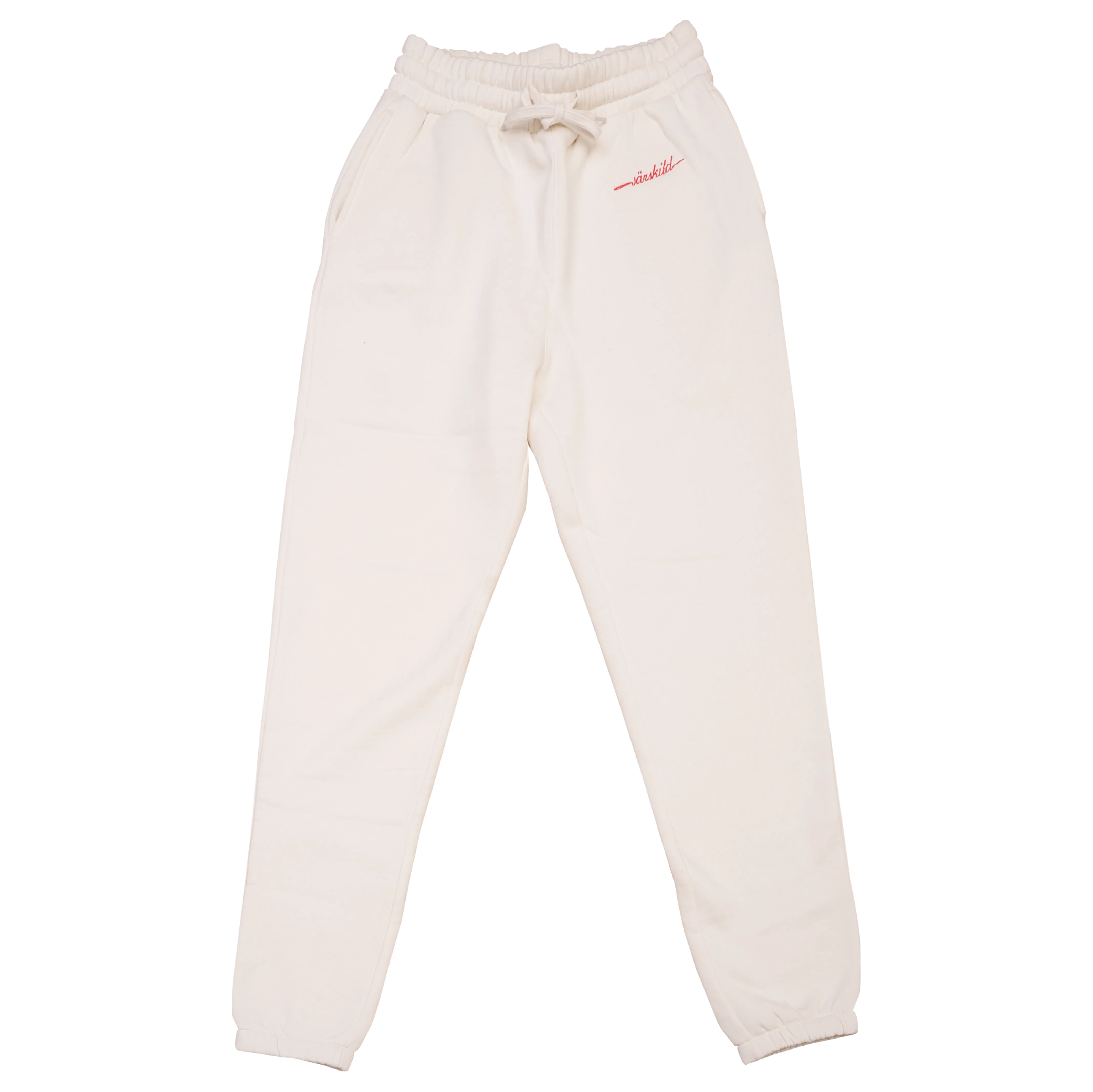 Cream Pin Joggers