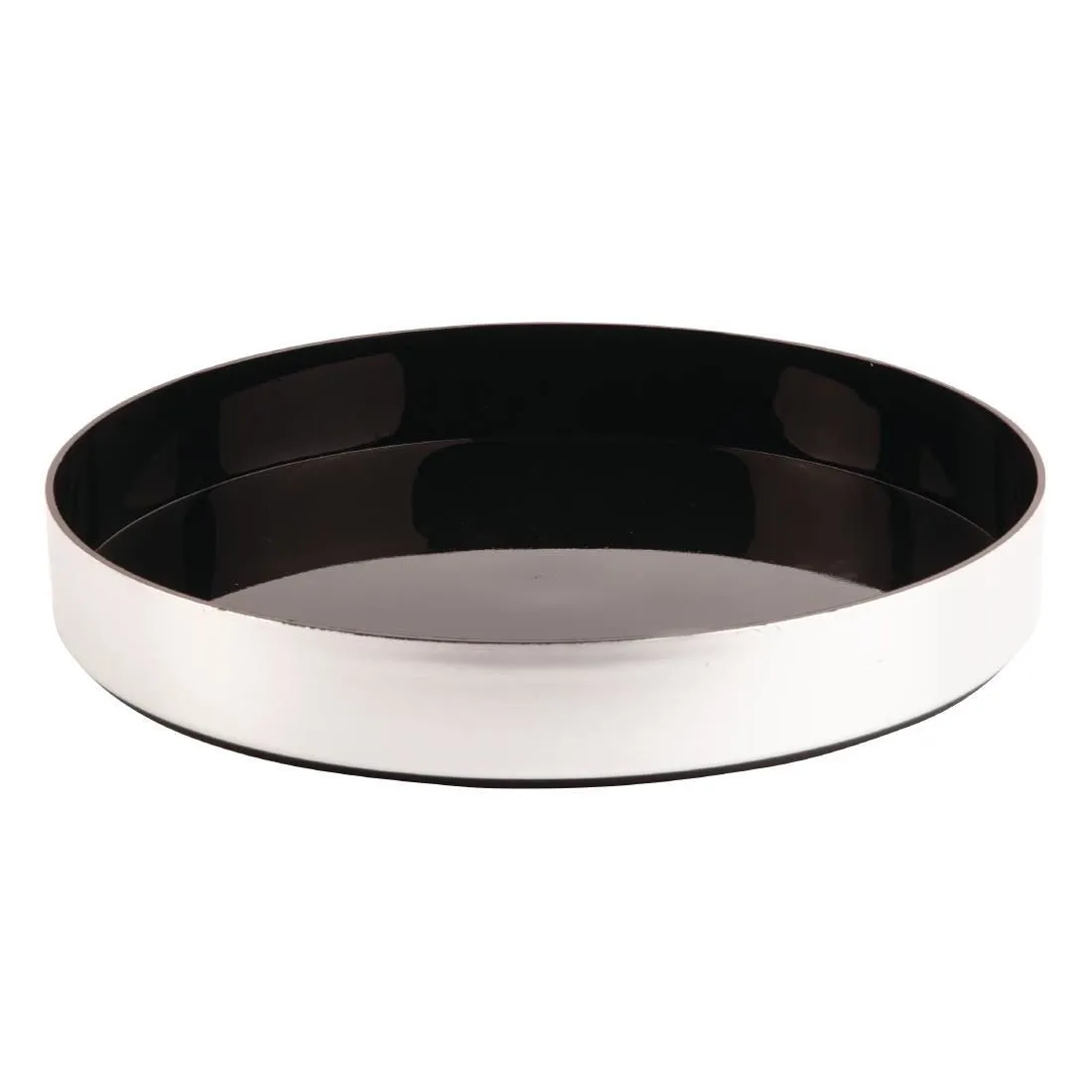 D857 Olympia Aluminium Round Non-Slip Drinks Tray 330mm