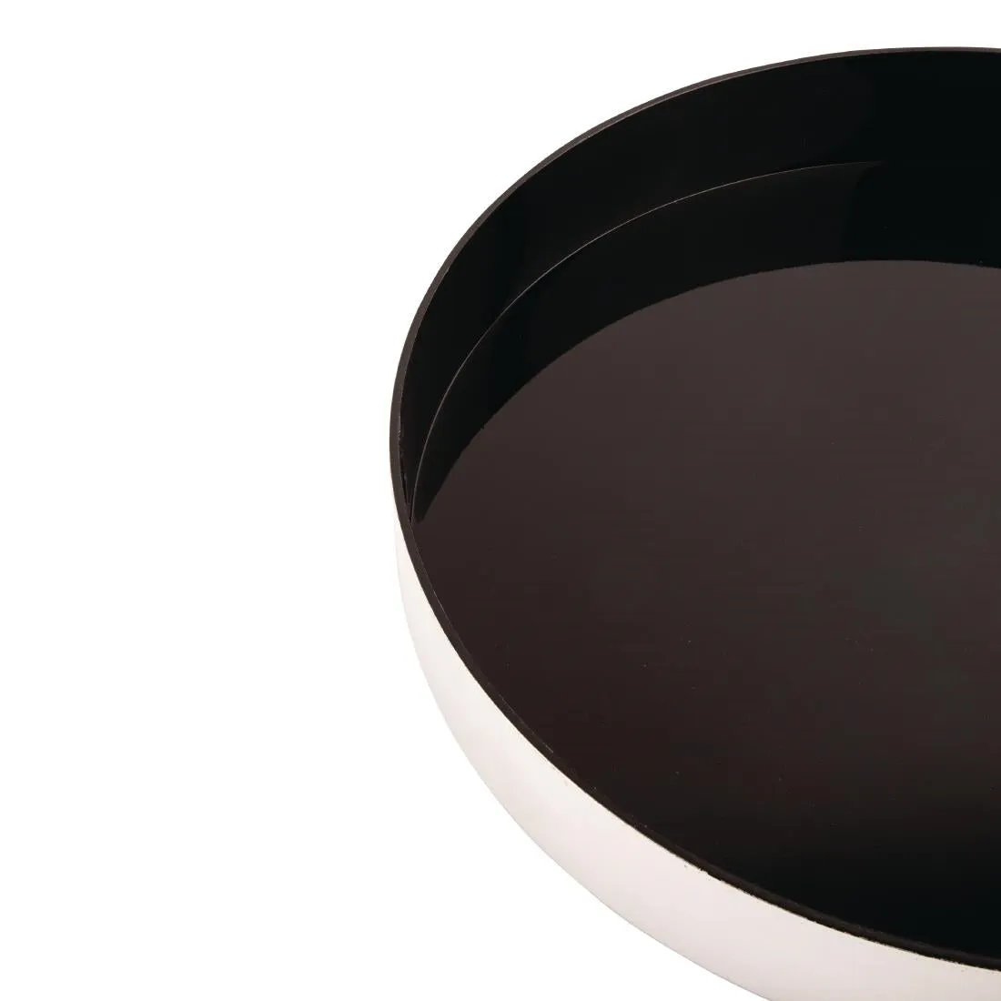 D857 Olympia Aluminium Round Non-Slip Drinks Tray 330mm