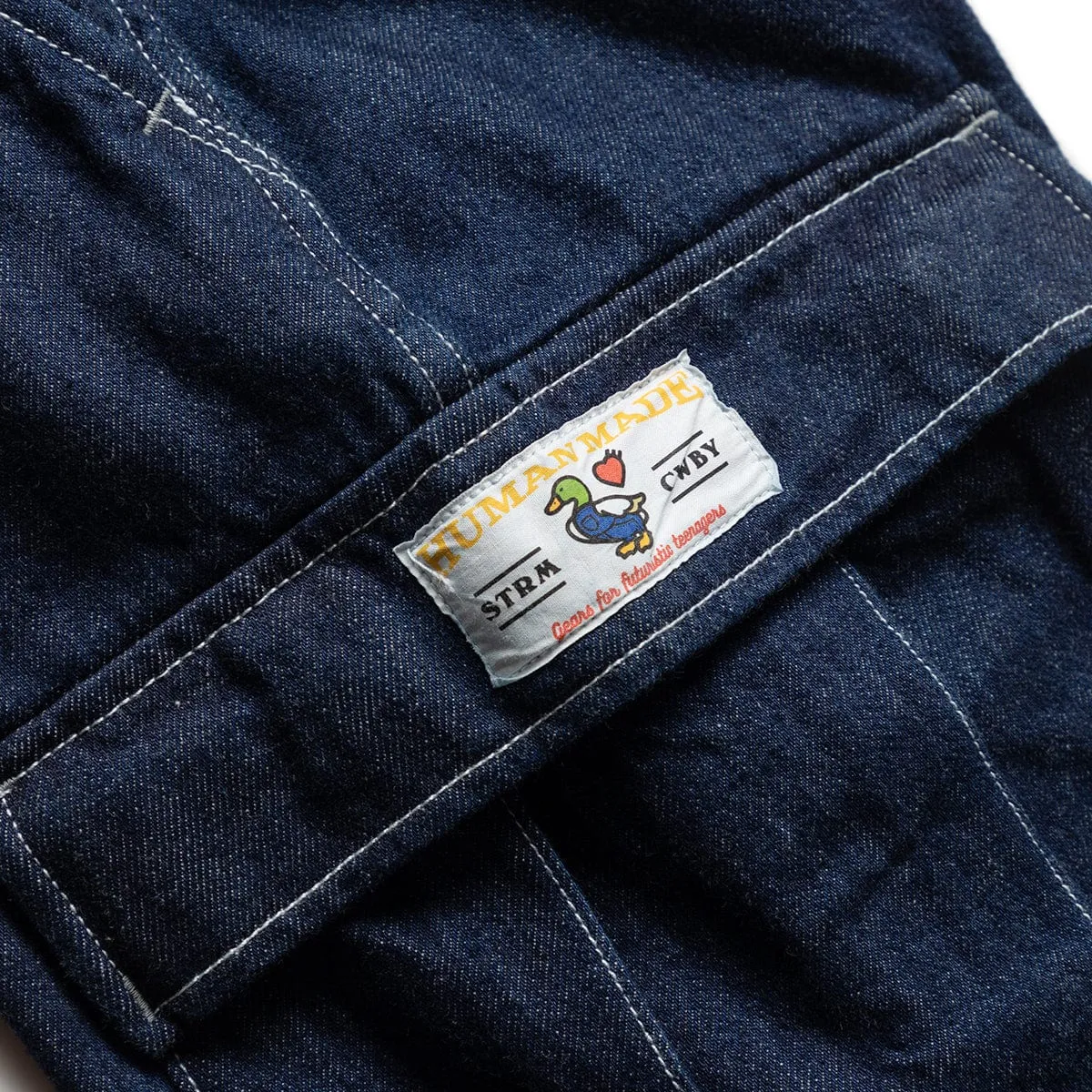 DENIM CARGO PANTS