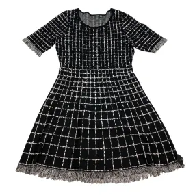 Dress Sweater By Nina Leonard In Black, Size: L