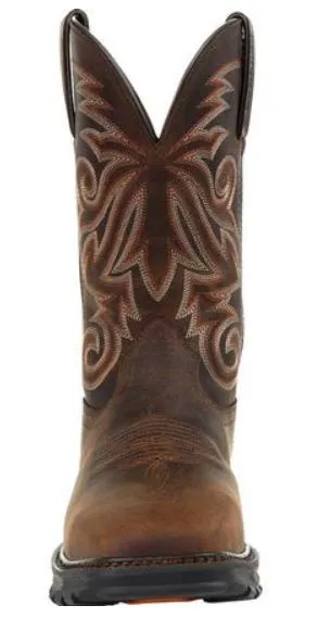 Durango Maverick Men's Brown Leather Steel Toe WP EH Pull-On Work Boot DDB0206