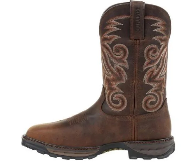 Durango Maverick Men's Brown Leather Steel Toe WP EH Pull-On Work Boot DDB0206