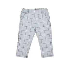 ELTON | Boys Blue Check Flannel Trousers