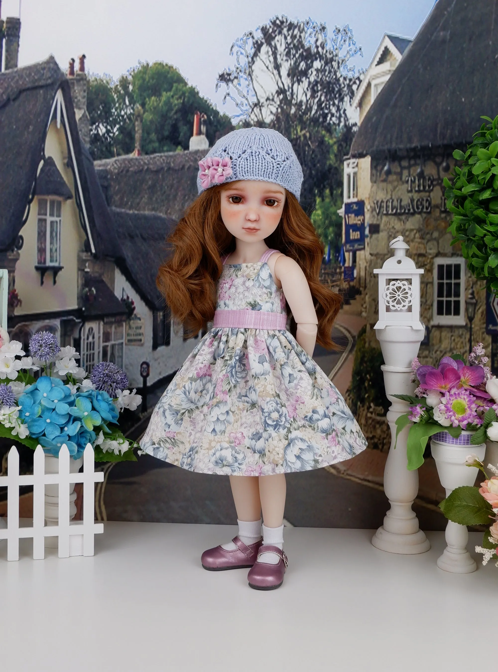 English Countryside - dress and sweater set with shoes for Ruby Red Fashion Friends doll