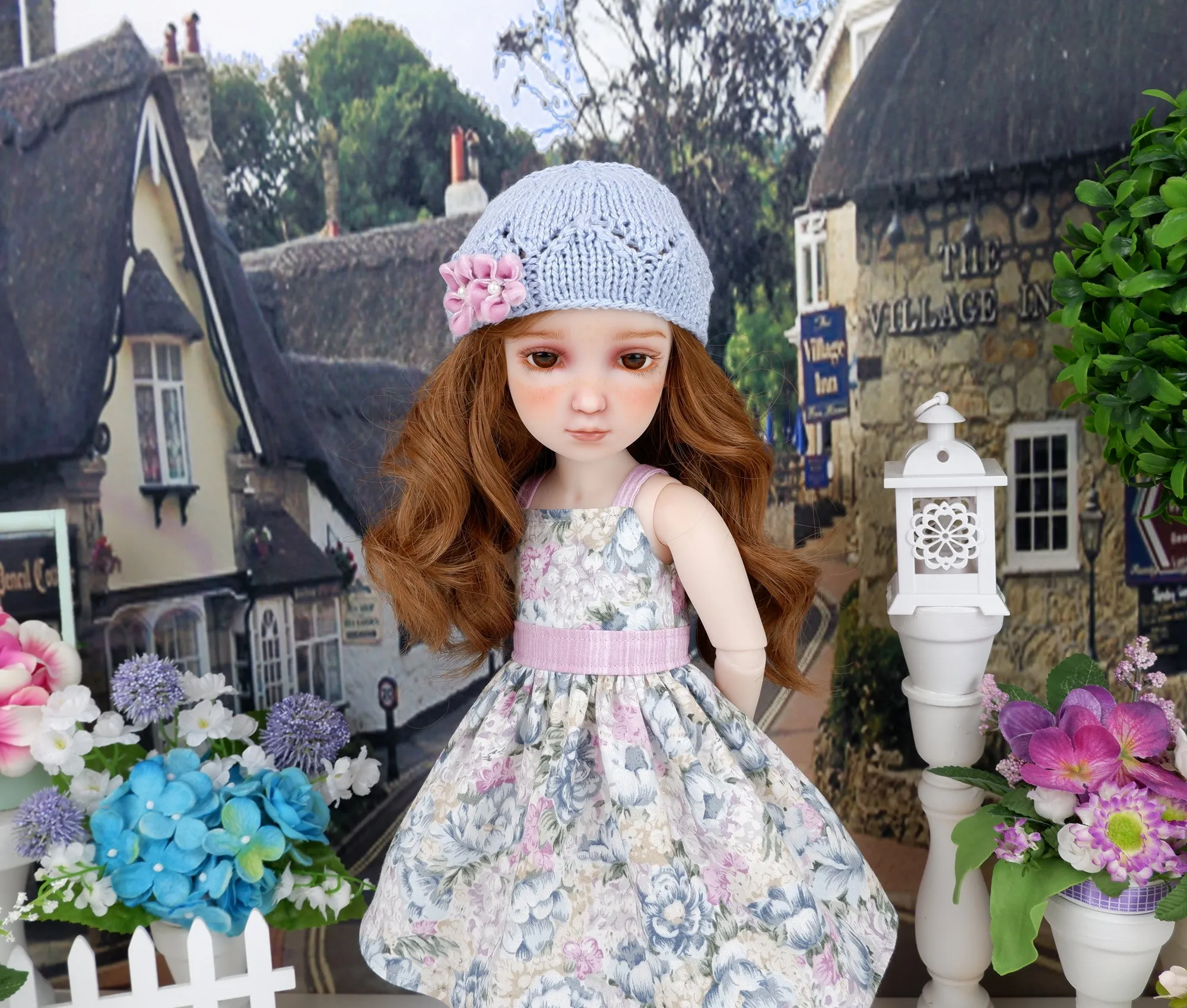 English Countryside - dress and sweater set with shoes for Ruby Red Fashion Friends doll