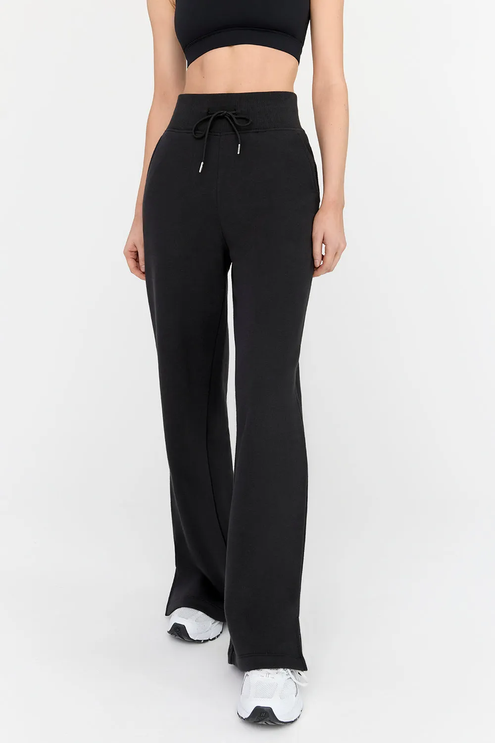 EVERYDAY WIDE LEG JOGGER - BLACK