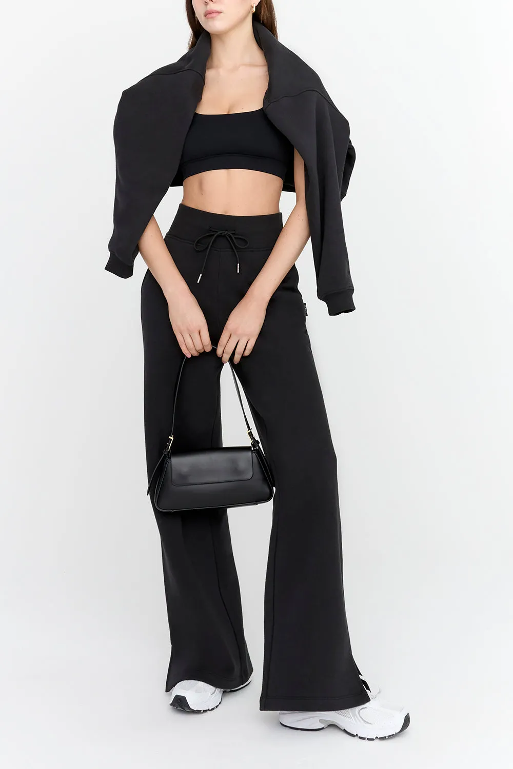 EVERYDAY WIDE LEG JOGGER - BLACK