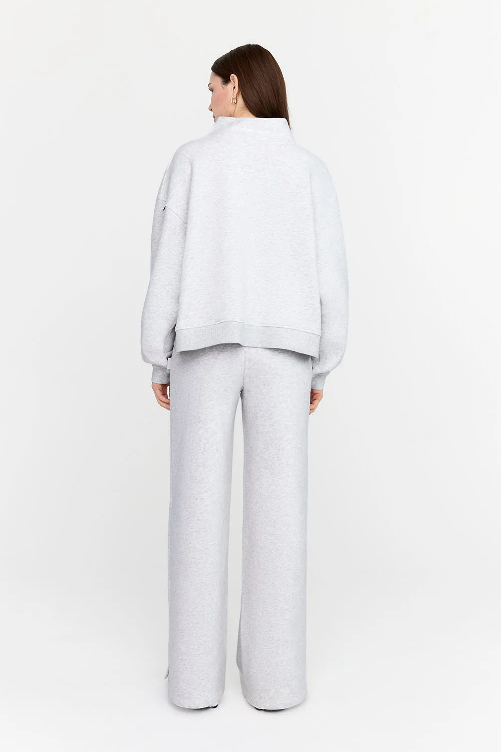 EVERYDAY WIDE LEG JOGGER - GREY MARL