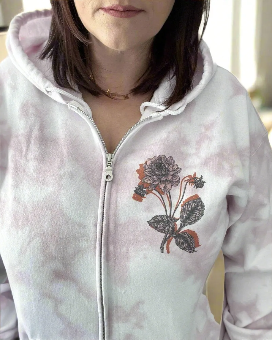 flawed and still worthy | zip up hooded sweatshirt