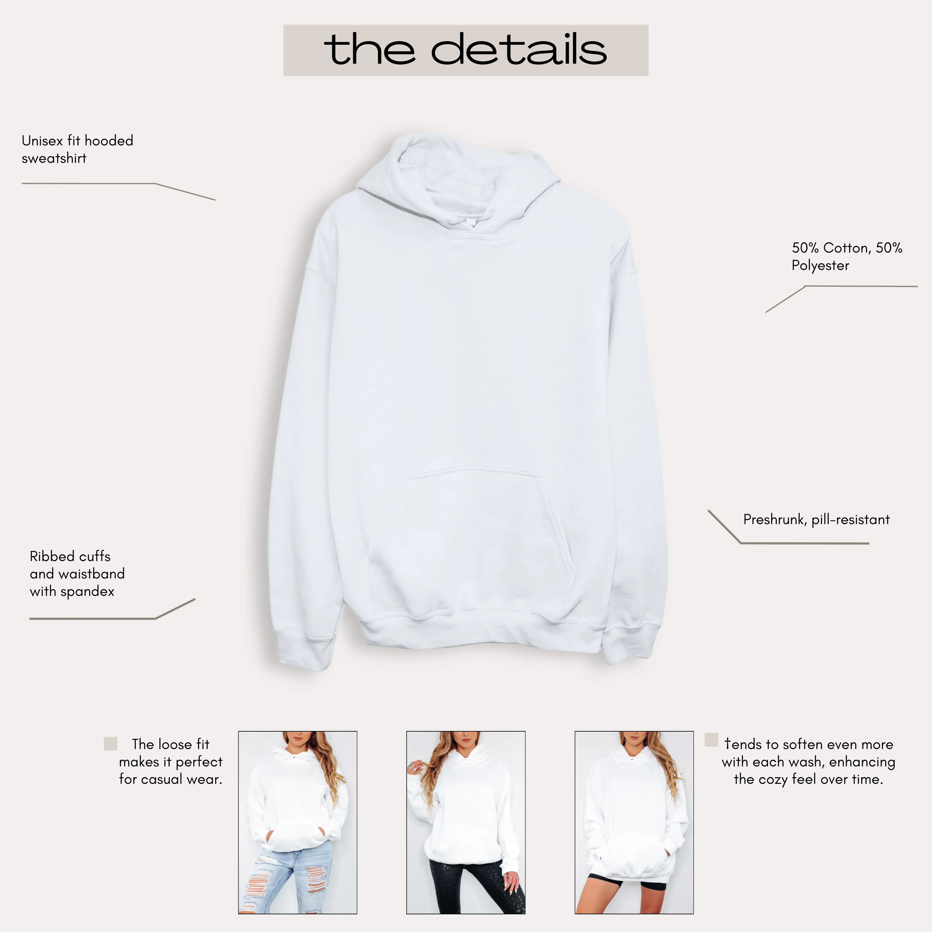 flawed and still worthy | zip up hooded sweatshirt