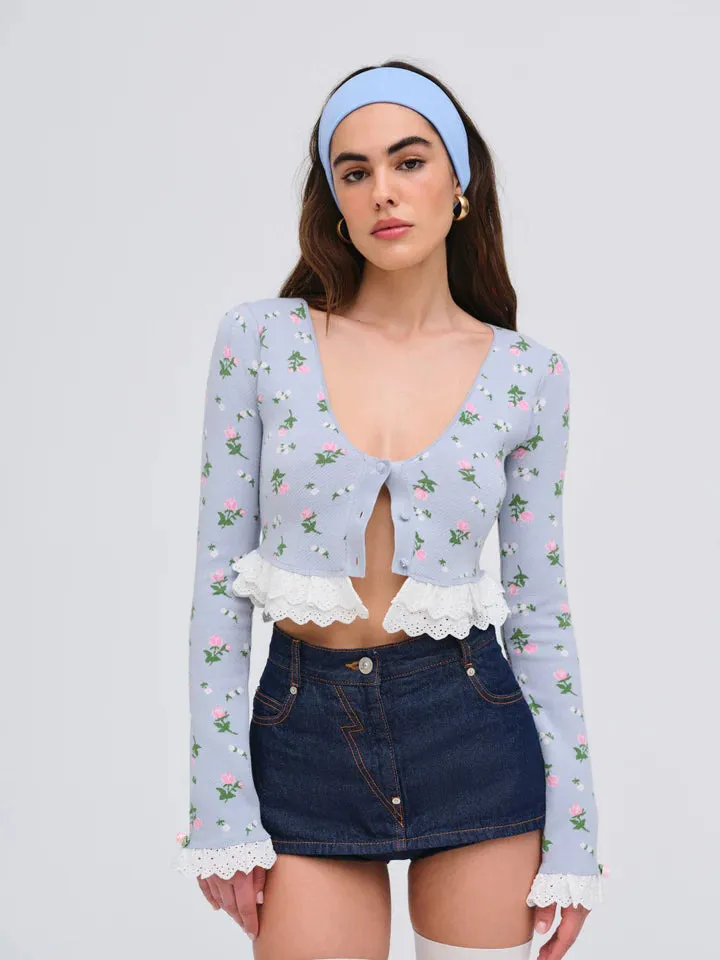 For Love and Lemons Amalia Knit Cardigan