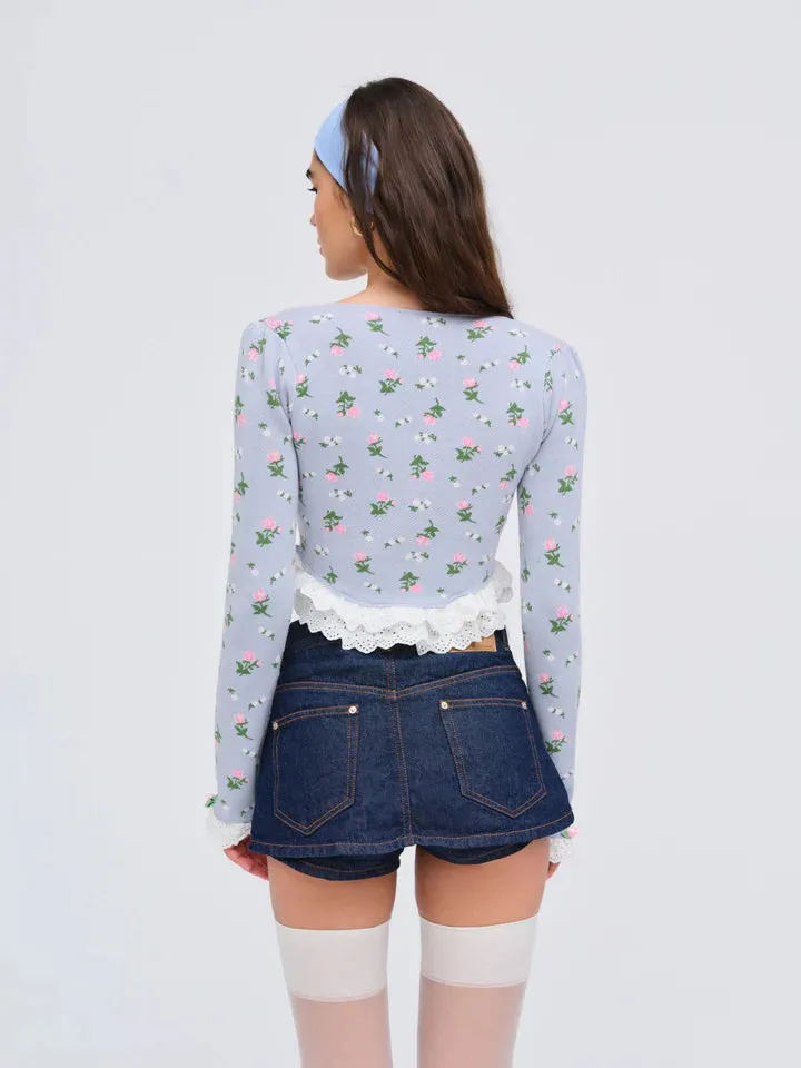 For Love and Lemons Amalia Knit Cardigan