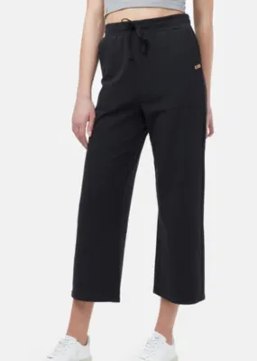 French Terry Cropped Wide Leg Sweatpant