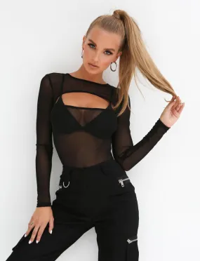 Gemini Bodysuit - Black