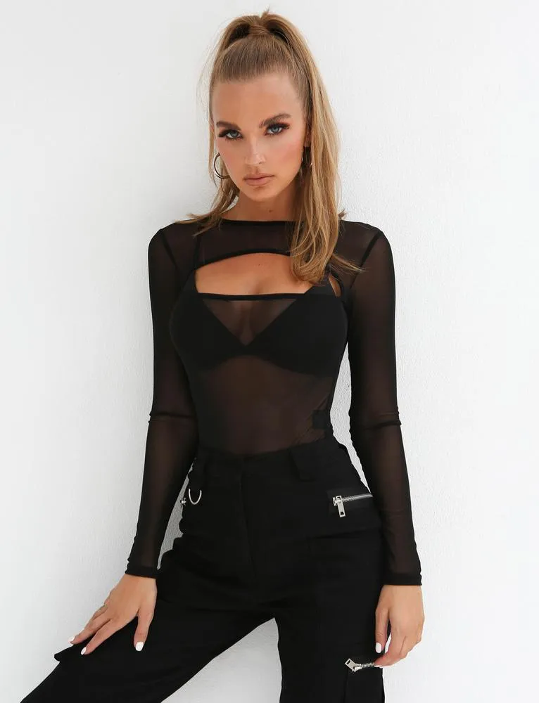 Gemini Bodysuit - Black