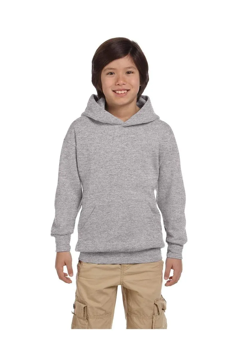 Hanes P473: Youth 7.8 oz. EcoSmart(r) 50/50 Pullover Hood