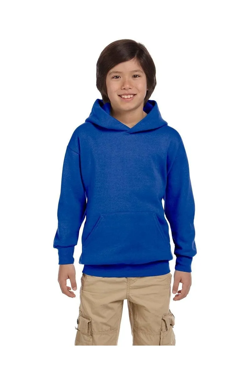 Hanes P473: Youth 7.8 oz. EcoSmart(r) 50/50 Pullover Hood