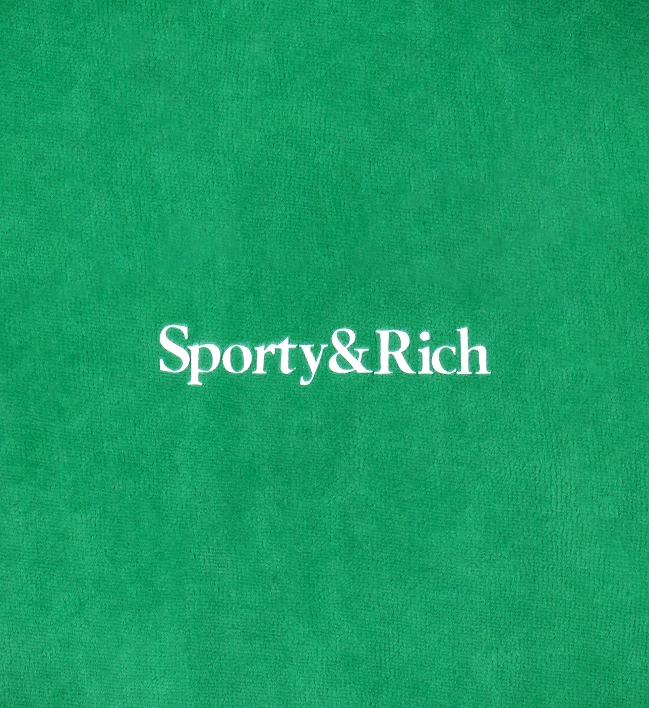 Health Ivy Velour Sweatpant - Verde/White