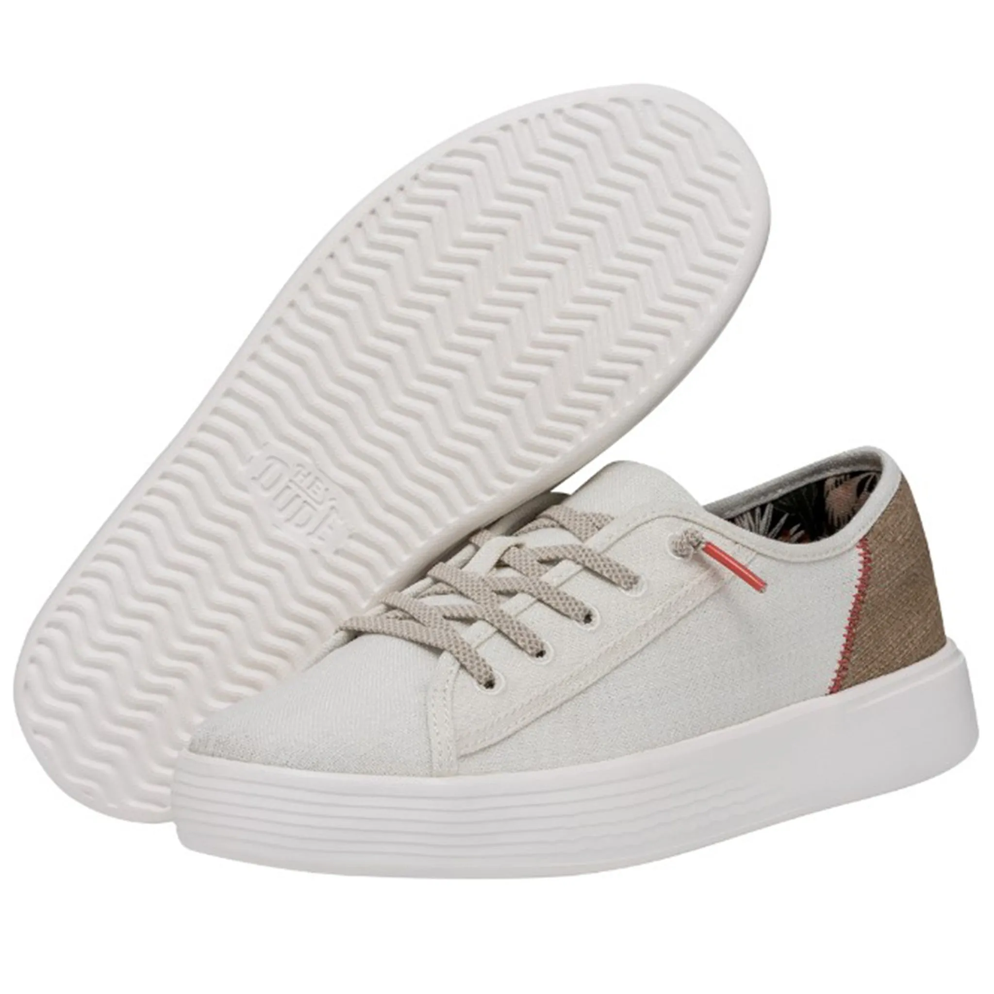 Hey Dude Women's Cody Craft Linen White Shoes