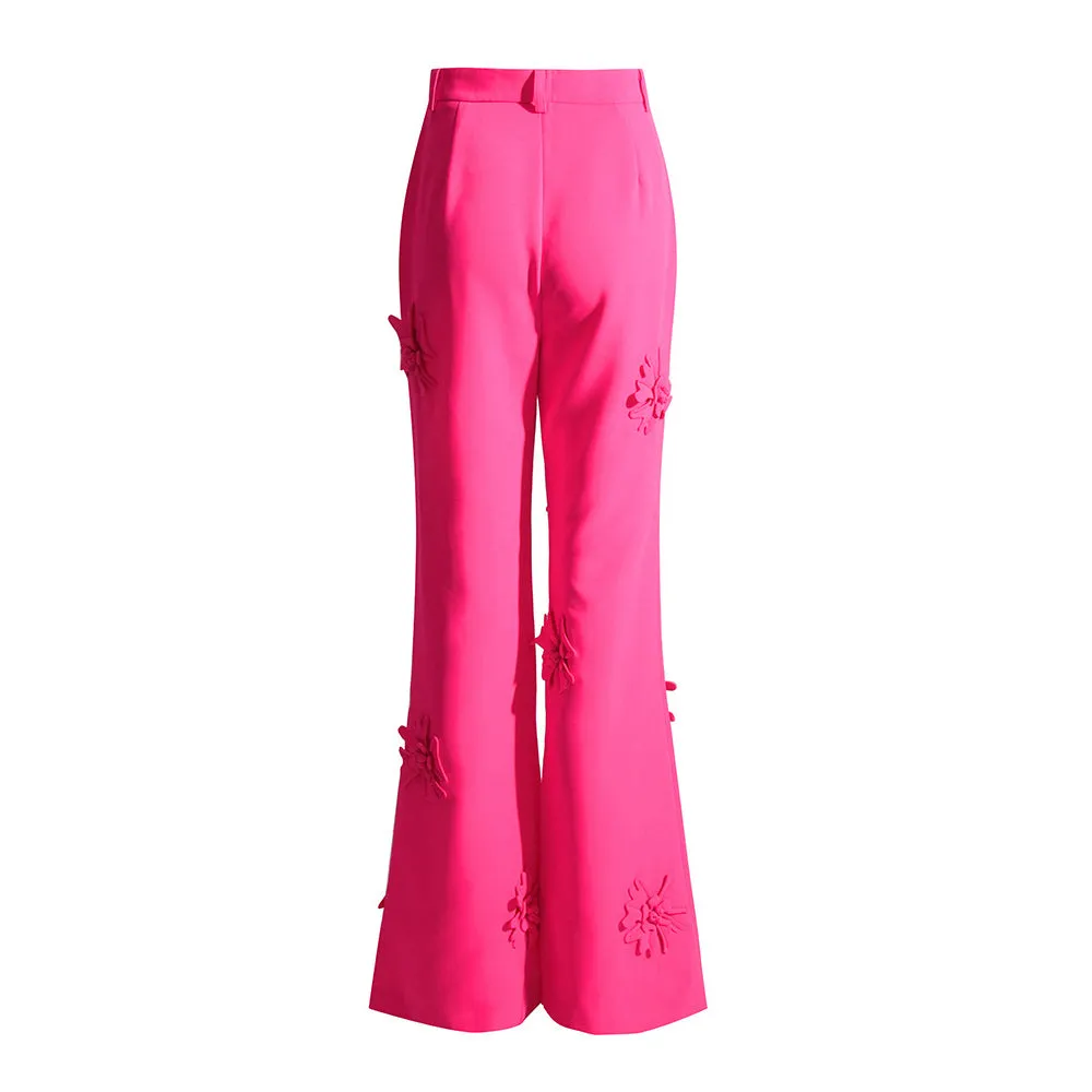 HOTARU FLowER DECORATED PANTS and Blazer SET