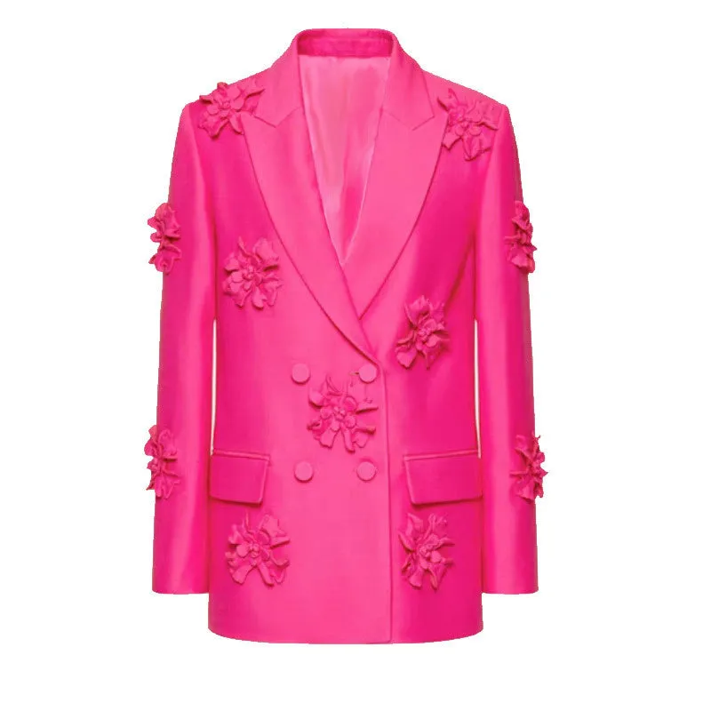 HOTARU FLowER DECORATED PANTS and Blazer SET